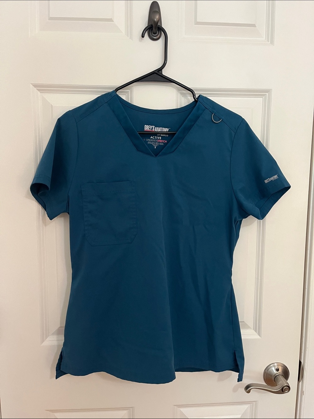 Grey's Anatomy Teal V-Neck Scrub Top